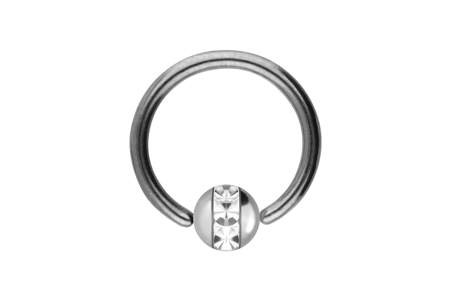 Chirurgenstahl Klemmkugelring Piercing EPOXY-RING-KUGEL